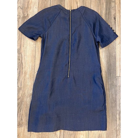 Ted Baker London Shift Dress Navy Blue Size Ted 1 US 4 Retail $295 - Picture 9 of 15